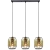 Lampa wisząca metalowa czarno-złota 3-punktowa 9317/3 z serii CENTO - Lampy Elem